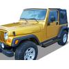 imageAPS Running Boards Nerf Bars Side Steps Step Bars Compatible with Jeep Wrangler 19872006 Stainless Steel Black Powder Coated 5 inchesStainless Steel Black