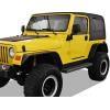 imageAPS Running Boards Nerf Bars Side Steps Step Bars Compatible with Jeep Wrangler 19872006 Stainless Steel Black Powder Coated 5 inchesStainless Steel Black