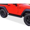 imageAPS Running Boards Nerf Bars Side Steps Step Bars Compatible with Jeep Wrangler JK 20072018 2Door Factory Sidesteps or Rock Rails Have to Be Removed Stainless Steel Black Powder Coated 6inAluminum Black