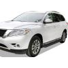 imageAPS Running Boards Nerf Bars Side Steps Step Bars Compatible with Nissan Pathfinder 20052012 Silver 5in 304 Stainless SteelAluminum Black