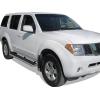 imageAPS Running Boards Nerf Bars Side Steps Step Bars Compatible with Nissan Pathfinder 20052012 Silver 5in 304 Stainless SteelStainless Steel Polished
