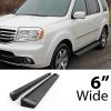 imageAPS Silver 6in 304 Stainless Steel Running Boards Nerf Bars Side Steps Compatible with Honda Pilot 20092015Aluminum Black