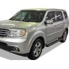 imageAPS Silver 6in 304 Stainless Steel Running Boards Nerf Bars Side Steps Compatible with Honda Pilot 20092015Stainless Steel Black