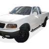 imageAPS Stainless Steel Black Powder Coated 5 inches Running Boards Side Steps Compatible with Ford F150 19992003 Super Cab 4Door Include 04 Heritage ampamp F250LD 19992003 3Door Light Duty ONLYStainless Steel Polished