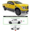 imageAPS Stainless Steel Black Powder Coated 6 inches Running Boards Nerf Bars Side Steps Compatible with Nissan Titan 20042025 Crew Cab Excludes 2016 Models ampamp Titan XD 1625Aluminum Black