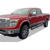 imageAPS Stainless Steel Black Powder Coated 6 inches Running Boards Nerf Bars Side Steps Compatible with Nissan Titan 20042025 Crew Cab Excludes 2016 Models ampamp Titan XD 1625Aluminum Silver