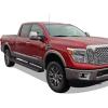 imageAPS Stainless Steel Black Powder Coated 6 inches Running Boards Nerf Bars Side Steps Compatible with Nissan Titan 20042025 Crew Cab Excludes 2016 Models ampamp Titan XD 1625Aluminum Black