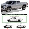 imageAPS iBoard Black Powder Coated 5in Running Boards Nerf Bars Side Steps Compatible with 20072018 Chevy Silverado Sierra ampamp 2019 2500 HD 3500 HD Crew Cab Exclude 07 ClassicInclude 19 1500 LD