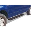 imageAPS Running Boards Nerf Bars Side Steps Step Bars Compatible with Ford F150 20042008 Regular Cab Exclude 04 Heritage Stainless Steel Black Powder Coated 5 inchesAluminum Black