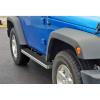 imageAPS Running Boards Nerf Bars Side Steps Step Bars Compatible with Jeep Wrangler 19872006 Stainless Steel Black Powder Coated 5 inchesStainless Steel Polished