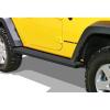 imageAPS Running Boards Nerf Bars Side Steps Step Bars Compatible with Jeep Wrangler JK 20072018 2Door Factory Sidesteps or Rock Rails Have to Be Removed Stainless Steel Black Powder Coated 6inAluminum Black