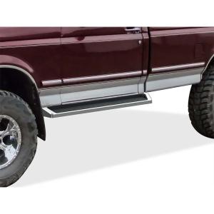 imageAPS Running Boards 6 inches Compatible with Ford FSeries Bronco 19801996 Regular Cab Will Not Fit Factory Reinforced Heavy Duty Frames 304 Stainless Steel Nerf Bars Side Steps Side BarsAluminum Silver