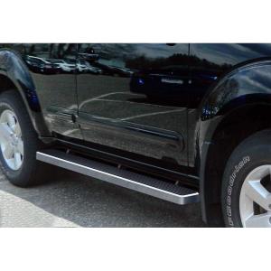 imageAPS Running Boards Nerf Bars Side Steps Step Bars Compatible with Nissan Pathfinder 20052012 Silver 5in 304 Stainless SteelAluminum Silver