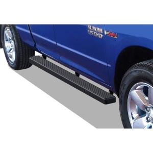 imageAPS Silver 6 inches Running Boards Nerf Bars Side Steps Compatible with Dodge Ram 1500 20092018 Quad CabAluminum Black