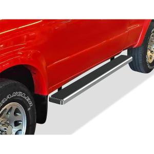 imageAPS Silver 6in 304 Stainless Steel Running Boards Nerf Bars Side Steps Compatible with Ford Ranger Mazda BSeries 19992011 Super Cab 4DoorAluminum Silver