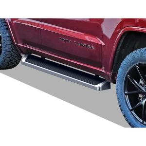 imageAPS 304 Stainless Steel Side Steps Armor Compatible with Jeep Grand Cherokee 20112021 Include 22 WKExclude Limited X ampamp High Altitude ampamp Summit ampamp SRT ampamp SRT8 ampamp Trackhawk ampamp Trailhawk StepsAluminum Silver