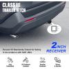 imageAPS Rear Trailer Hitch 2 inch Towing Hitch Receiver Class 3 Hitch Cover Included Compatible with Toyota RAV4 20192024