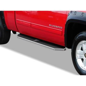 imageAPS 6in 304 Stainless Steel Polished Flat Style Running Boards Side Bars Side Steps Compatible with Chevy Silverado GMC Sierra 1500 2500 19992006 Extended Cab ampamp 2500 HD 3500 ampamp 07 Classic 0106Polished