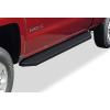 imageAPS 6in 304 Stainless Steel Polished Flat Style Running Boards Side Bars Side Steps Compatible with Chevy Silverado GMC Sierra 1500 2500 3500 20012006 Crew Cab ampamp Classic 07Aluminum Black