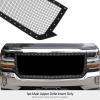 imageAPS Premium Stainless Steel Black Mesh Grille Grill Insert Compatible with Chevy Silverado 1500 2016 2017 2018 ampamp 19 1500 LD Main Upper N19K57367CBlack