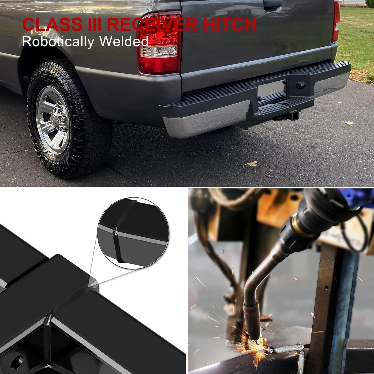 imageAPS Rear Towing Hitch Receiver Class 3 Trailer Hitch Compatible with Ford Ranger 19832011