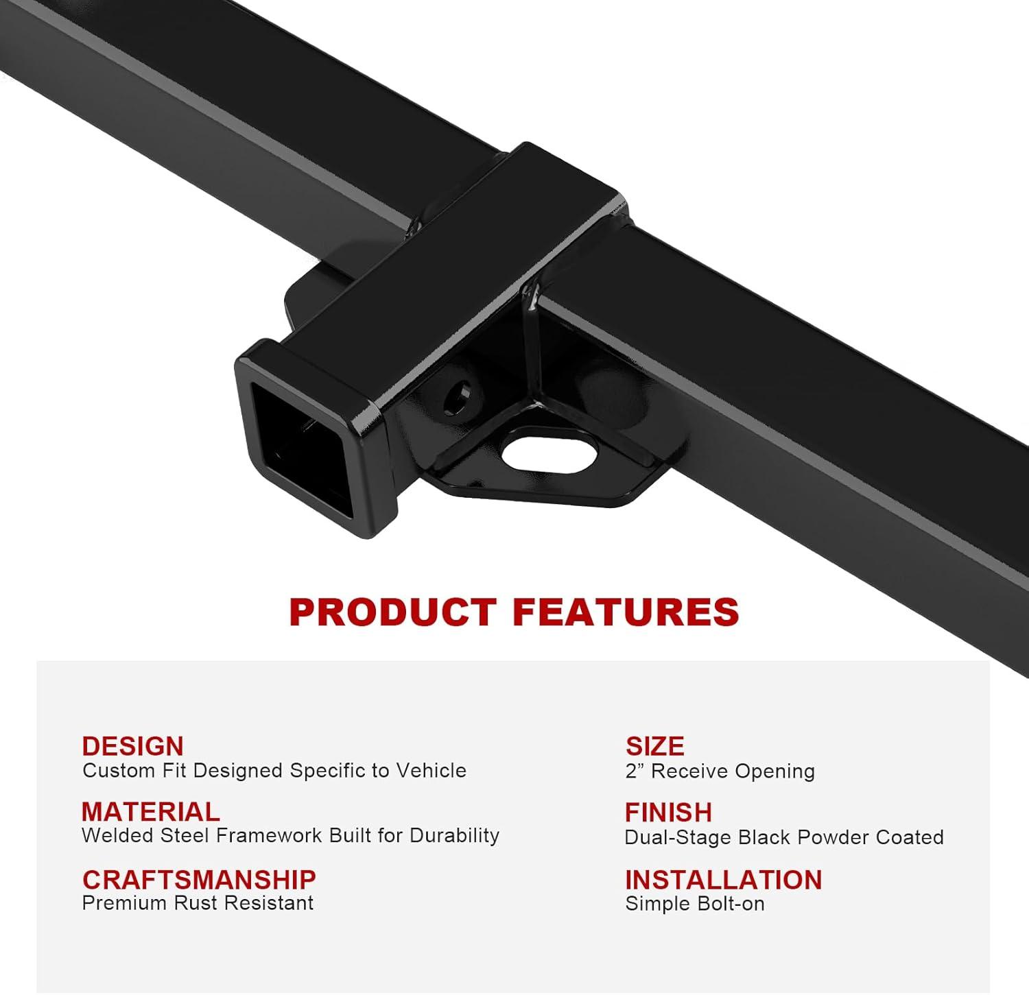 imageAPS Rear Towing Hitch Receiver Class 3 Trailer Hitch Compatible with Ford Ranger 19832011