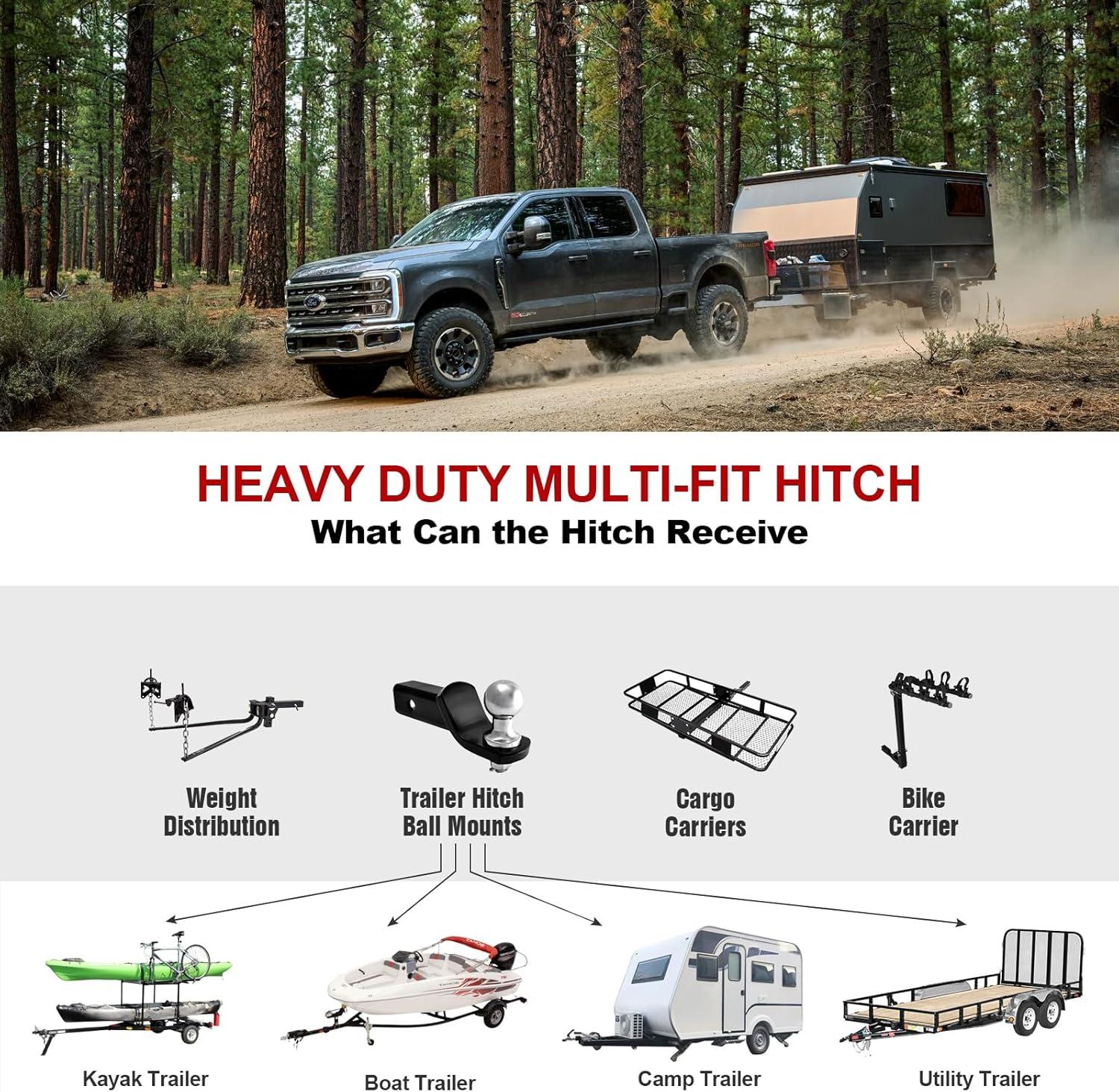 imageAPS Rear Towing Hitch Receiver Class 3 Trailer Hitch Compatible with Subaru Legacy 20152019