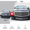 imageAPS Compatible with Cadillac CTS 20082013 ampamp 1114 CTS Coupe Main Upper Lower Bumper Stainless Steel Chrome Mesh Front Grill Grille Insert Combo A77768TChrome