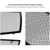 imageAPS Compatible with Cadillac CTS 20082013 ampamp 1114 CTS Coupe Main Upper Lower Bumper Stainless Steel Chrome Mesh Front Grill Grille Insert Combo A77768TBlack