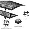 imageAPS Compatible with Cadillac CTS 20082013 ampamp 1114 CTS Coupe Main Upper Lower Bumper Stainless Steel Chrome Mesh Front Grill Grille Insert Combo A77768TBlack