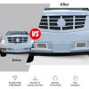 imageAPS Compatible with Cadillac Escalade 20072014 Tow Hook Stainless Steel Chrome Mesh Front Grill Grille Insert S18T28467A