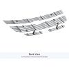 imageAPS Compatible with Chevy Silverado 1500 HD 2006 ampamp 0506 2500HD 3500 ampamp 07 Classic Models Main Upper Top Bumper Stainless Steel Chrome 8x6 Billet Front Grill Grille Insert Combo S18C37676C