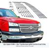 imageAPS Compatible with Chevy Silverado 1500 HD 2006 ampamp 0506 2500HD 3500 ampamp 07 Classic Models Main Upper Top Bumper Stainless Steel Chrome 8x6 Billet Front Grill Grille Insert Combo S18C37676C
