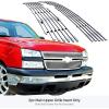 imageAPS Compatible with Chevy Silverado 2500HD 3500 20052006 ampamp 06 1500 HD SS ampamp 07 Classic Main Upper Stainless Steel SS Chrome Billet Front Grill Grille Insert C65306AChrome