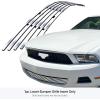 imageAPS Compatible with Ford Mustang 20102012 V6 Lower Bumper Chrome Billet Front Grill Grille Insert F66655AChrome