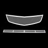 imageAPS Premium Stainless Steel Chrome Mesh Grille Grill Insert Combo Compatible with Cadillac DTS 2006 2007 2008 2009 2010 2011 Main Upper Lower Bumper N19T27017A
