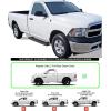 imageAPS Silver Running Board Style Running Boards Nerf Bars Side Steps Compatible with Dodge Ram 1500 20092018 Regular Cab ampamp Ram 2500 3500 20102025Stainless Steel Black