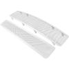 imageAPS Premium Stainless Steel Chrome Mesh Grille Grill Insert Combo Compatible with Nissan Maxima 2009 2010 2011 2012 2013 2014 Main Upper Lower Bumper N19T47777N