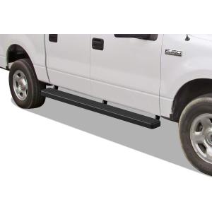 imageAPS Black Running Boards Style Compatible with Ford F150 20042008 SuperCrew Cab Nerf Bars Side Steps Side BarsStainless Steel Black