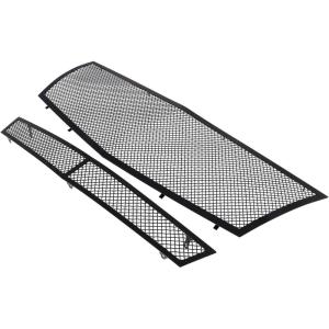 imageAPS Compatible with Cadillac CTS 20082013 ampamp 1114 CTS Coupe Main Upper Lower Bumper Stainless Steel Chrome Mesh Front Grill Grille Insert Combo A77768TBlack