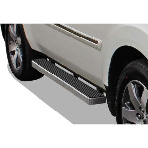 imageAPS Running Boards Nerf Bars Side Steps Step Bars Compatible with Honda Pilot 20092015 ampamp Acura MDX 20092013 Silver Running Board StyleStainless Steel Polished