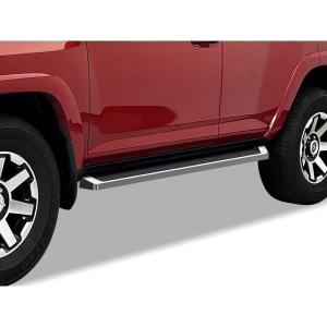 imageAPS Running Boards Nerf Bars Side Steps Step Bars Compatible with Toyota 4Runner 20102016 Trail ampamp 1724 TRD OffRoad ampamp 20142024 SR5 Silver Running Board StyleAluminum Silver
