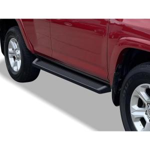 imageAPS Running Boards Nerf Bars Side Steps Step Bars Compatible with Toyota 4Runner 20102016 Trail ampamp 1724 TRD OffRoad ampamp 20142024 SR5 Silver Running Board StyleAluminum Black