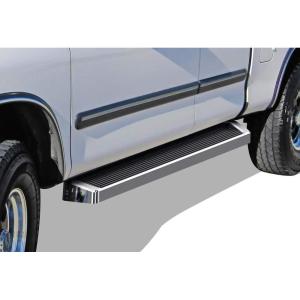 imageAPS Running Boards Nerf Bars Side Steps Step Bars Compatible with Toyota Tundra 20002006 Access Cab Silver Running Board StyleAluminum Silver