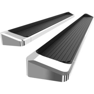 imageAPS Running Boards Style Compatible with Toyota Tacoma 20052023 Extended Access Cab Nerf Bars Side Steps Side BarsAluminum Silver