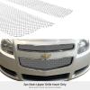 imageAPS Compatible with Chevy Malibu 20082012 Main Upper Stainless Steel Chrome Mesh Front Grill Grille Insert C76780ZChrome