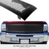 imageAPS Compatible with Chevy Silverado 1500 20072013 Main Upper Stainless Steel Black Mesh Front Grill Grille Insert C75766HBlack