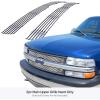 imageAPS Compatible with Chevy Silverado 1500 2500 3500 19992000 ampamp Suburban Tahoe 0006 Main Upper Stainless Steel Chrome Mesh Front Grill Grille Insert C75701TChrome