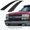 imageAPS Compatible with Chevy Silverado 1500 2500 3500 19992000 ampamp Suburban Tahoe 0006 Main Upper Stainless Steel Chrome Mesh Front Grill Grille Insert C75701TBlack