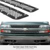 imageAPS Compatible with Chevy Silverado 1500 2500 3500 19992000 ampamp Suburban Tahoe 0006 Main Upper Stainless Steel Chrome Mesh Front Grill Grille Insert C75701TBlack